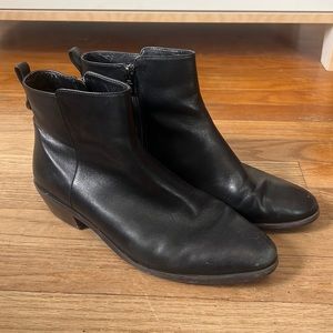 Coach Black Leather Booties size 9